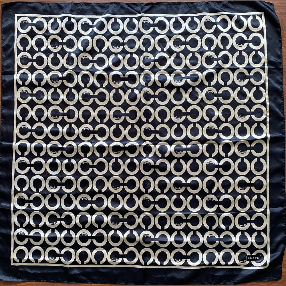 Coach silk scarf